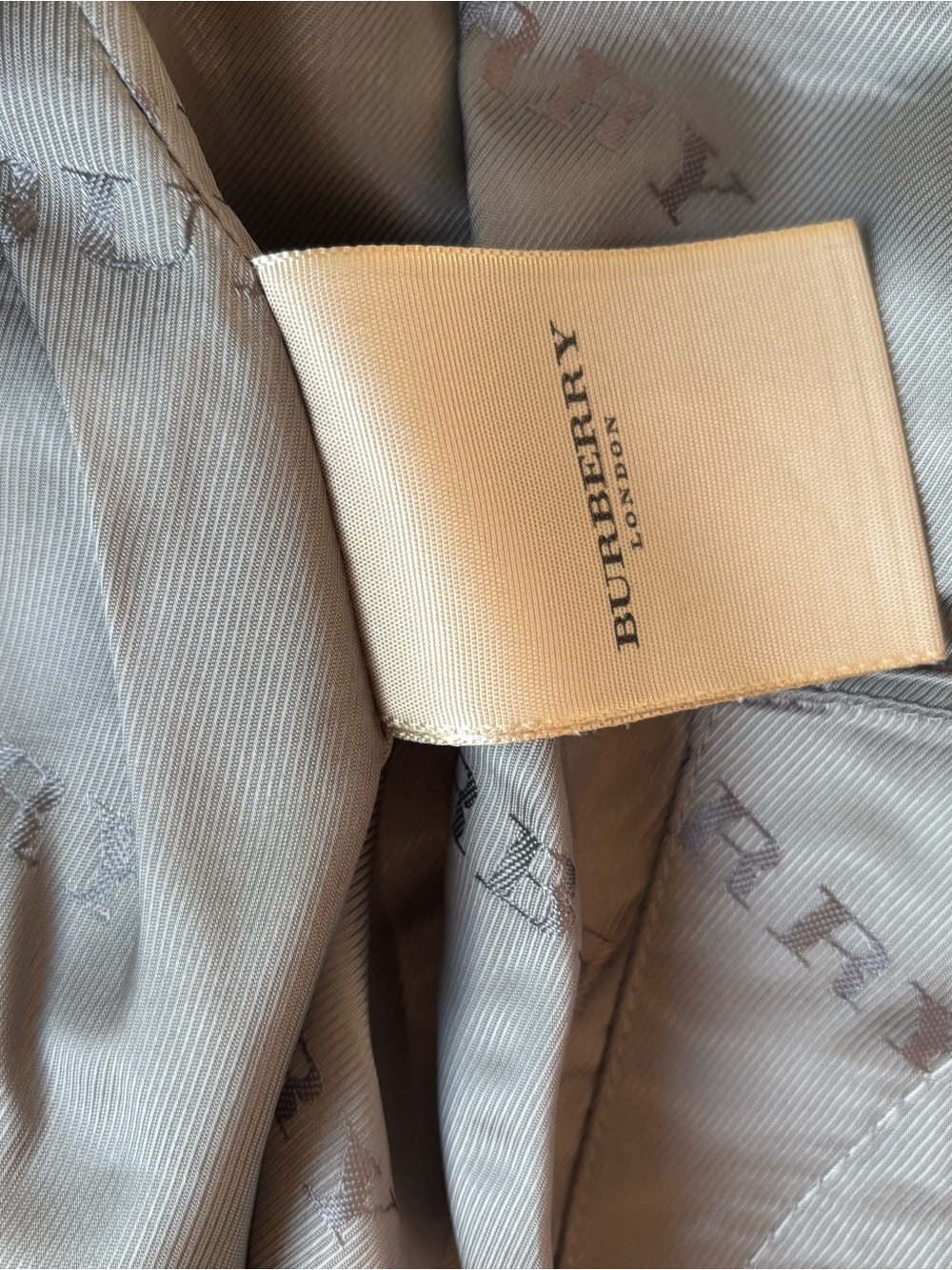 Burberry Double-Breasted Trench Coat - Metallic Light Gray - Picture 6 of 8